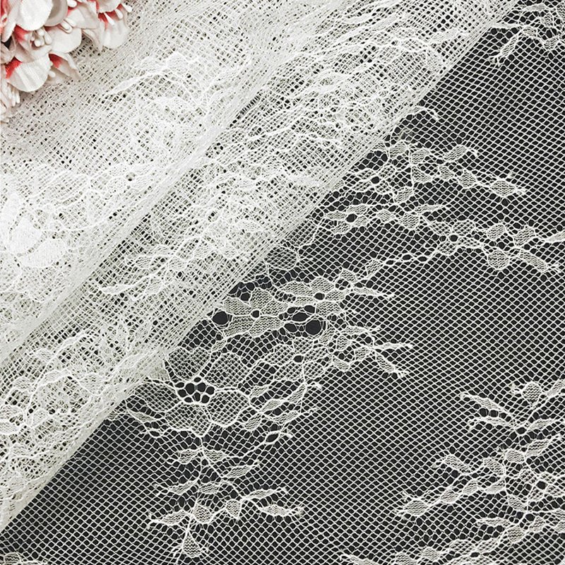 Lace Trim Dress Geometric Nylon Lace Fabric for Women's Wear Wholesale 4
